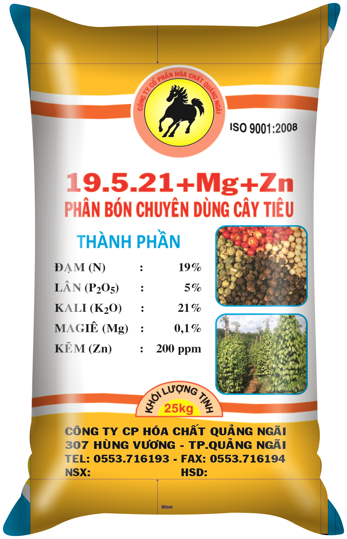 Phân bón Con Ngựa NPK 19-5-21+HCQN