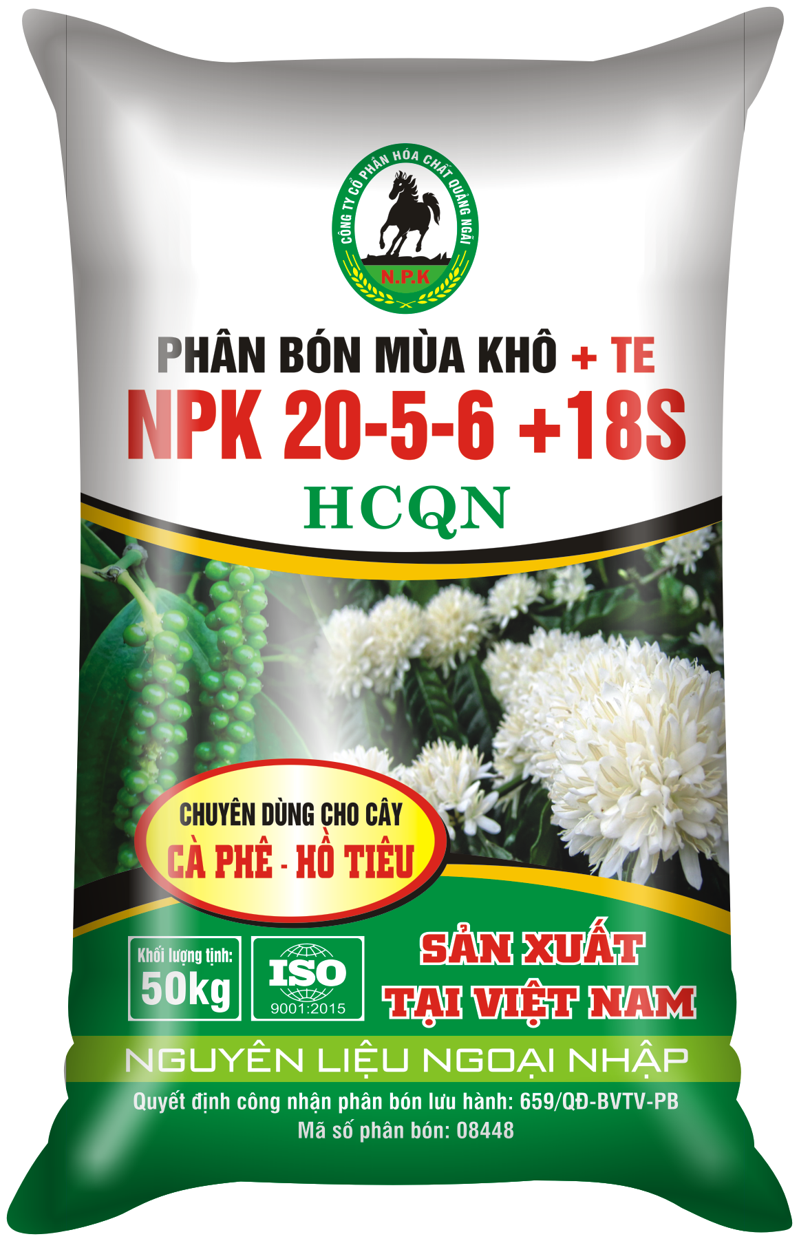 Phân bón Con Ngựa NPK 20-5-6+18S+HCQN